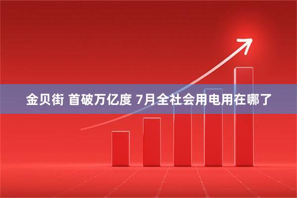 金贝街 首破万亿度 7月全社会用电用在哪了